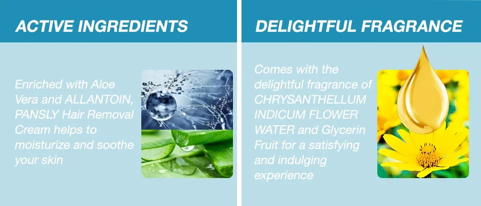 Non Irritating Hair Removal Cream and Spray for Men and Women