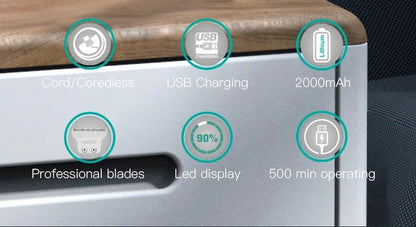 VGR Hair Trimmer Professional Hair Clipper Cordless Hair Cutting