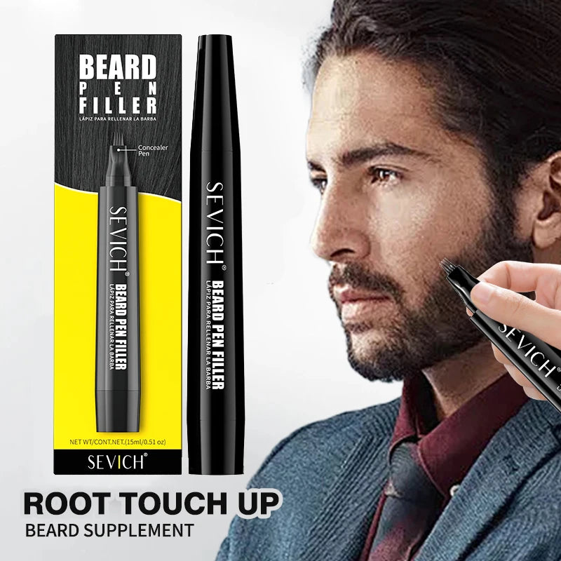 Beard Filler Pen Men Beard Pencil Filler Color Dye Pen