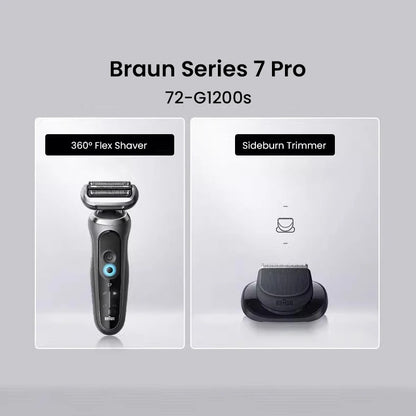 Braun 7 Series Pro Shaver 72-G1200s AUTO Mode Intelligent Shaving