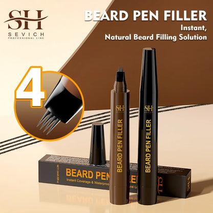 Beard Pen Filler Men Waterproof Moustache Coloring Pen Beard