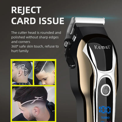 Kemei Professional Hair Clipper Rechargeable Trimmer KM-1990