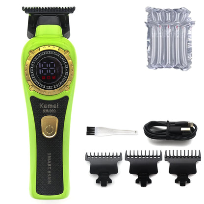 Kemei KM-999 Hair Trimmer for Men DLC T-Blade Zero Gapped
