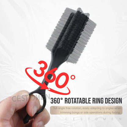 1Pc New Professional Rotate Mini Fade Brush Neck Sweeping