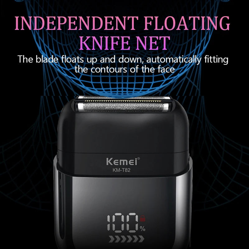 Kemei Electric Shaver Mini Portable Shaver Electric Razor for Men