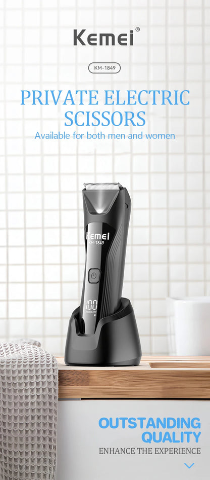 KEMEI fast charging digital washable personal trimmer KM-1849