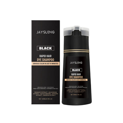 Men Hair Dye Shampoo 3 in 1 for Gray White Hair Coverage