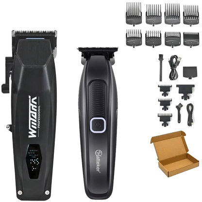 Professional electric hair clipper barbers 3PC set