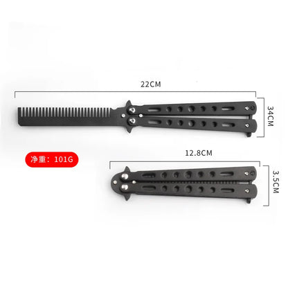 Portable Butterfly Training Foldable Trainer Pocket Comb