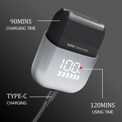 Kemei Electric Shaver Mini Portable Shaver Electric Razor for Men