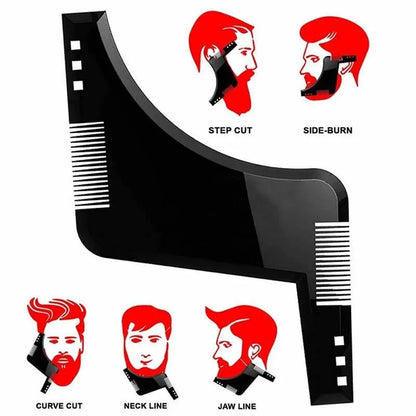 Men Beard Comb Beard Care Template Beard Brush Moustache