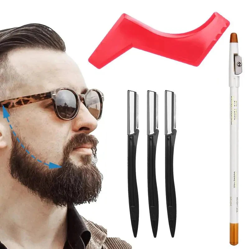 Men Razors Beard Shaving Tool Kit Man Styling Template