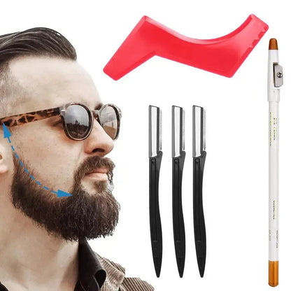 Men Razors Beard Shaving Tool Kit Man Styling Template