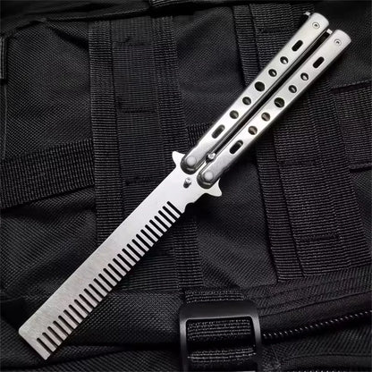 Foldable Comb Stainless Steel Butterfly Comb Multifunctional