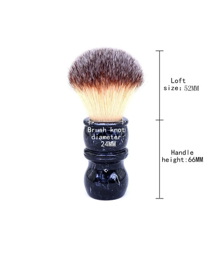 24MM Men's Shaving Brush with Resin Handle And Nylon Bristles