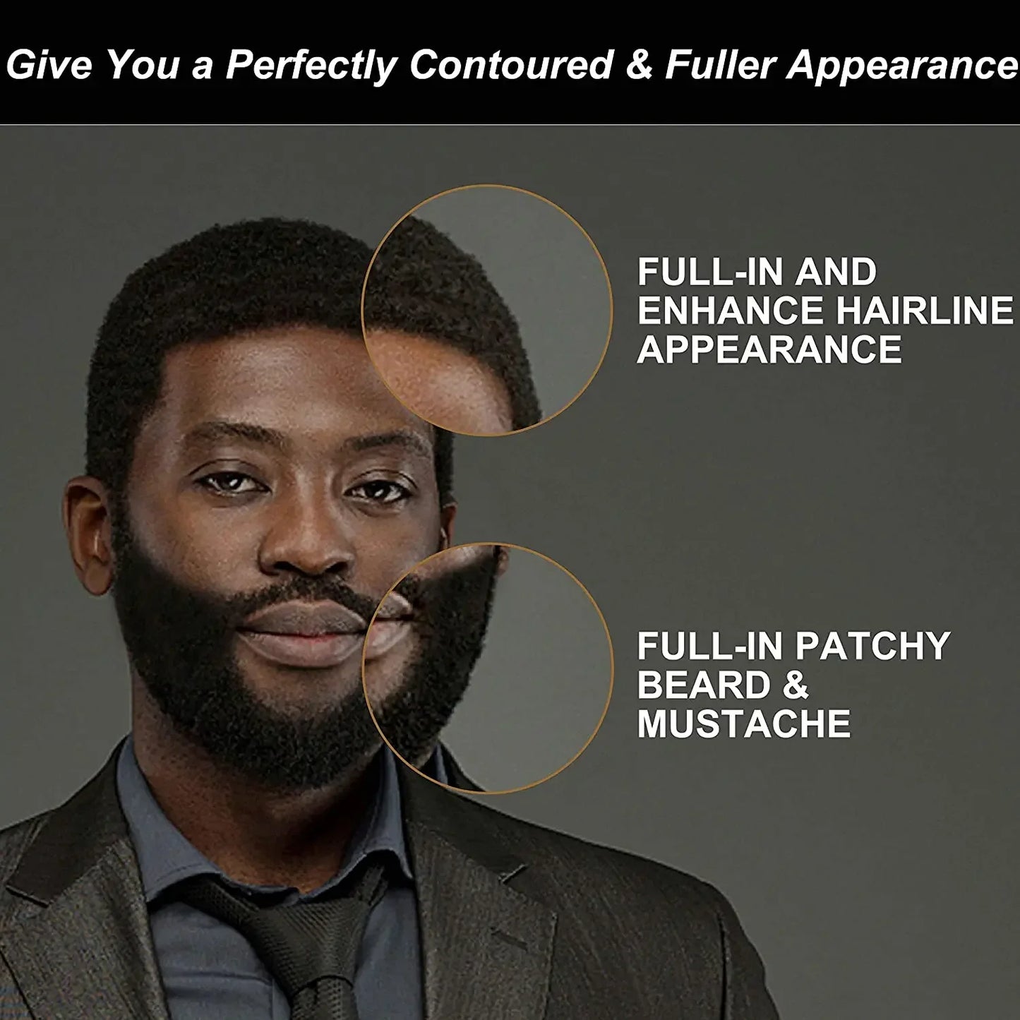 Waterproof Beard Pen Men Whisker Pencil Filler Pencil Brush