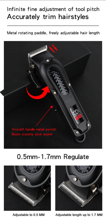Professional Hair Clipper Cosinion - Rechargeable Hair Trimmer 160min Runtime