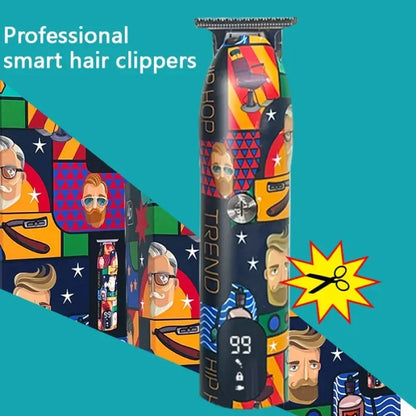Hair Clipper LK-2207 Rechargeable Graffiti Electric Trimmer