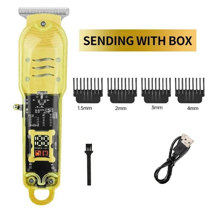 Professional Hair Clippers Rechargeable Hair Clipper Transparent