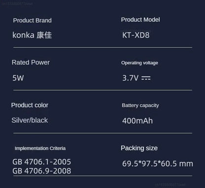 Xiaomi Konka Mini Portable Electric Shaver Quick Cleaning