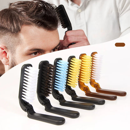 1PCS Soft Boar Bristle Beard Brush Hair Styling Comb