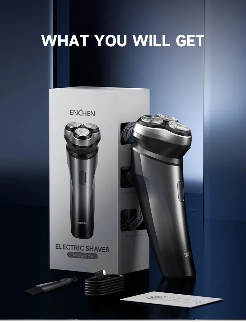 Enchen Razor Hair ENCHEN Electric Shaver Razor Beard Trimmer Rotary 3D Hair Shaver ...