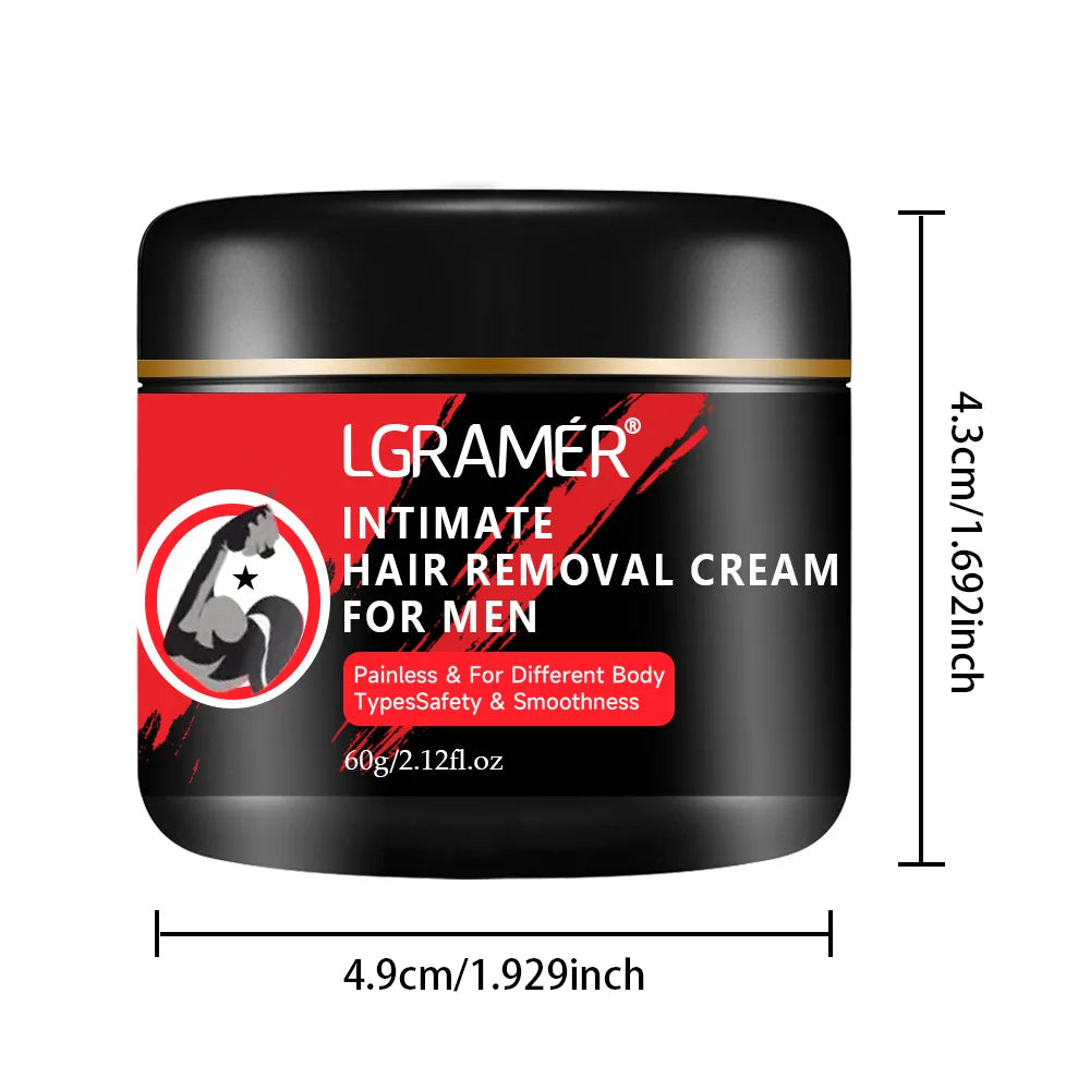 Men'S Painless Hair Removal Cream Mild Non Irritating Hair Removal