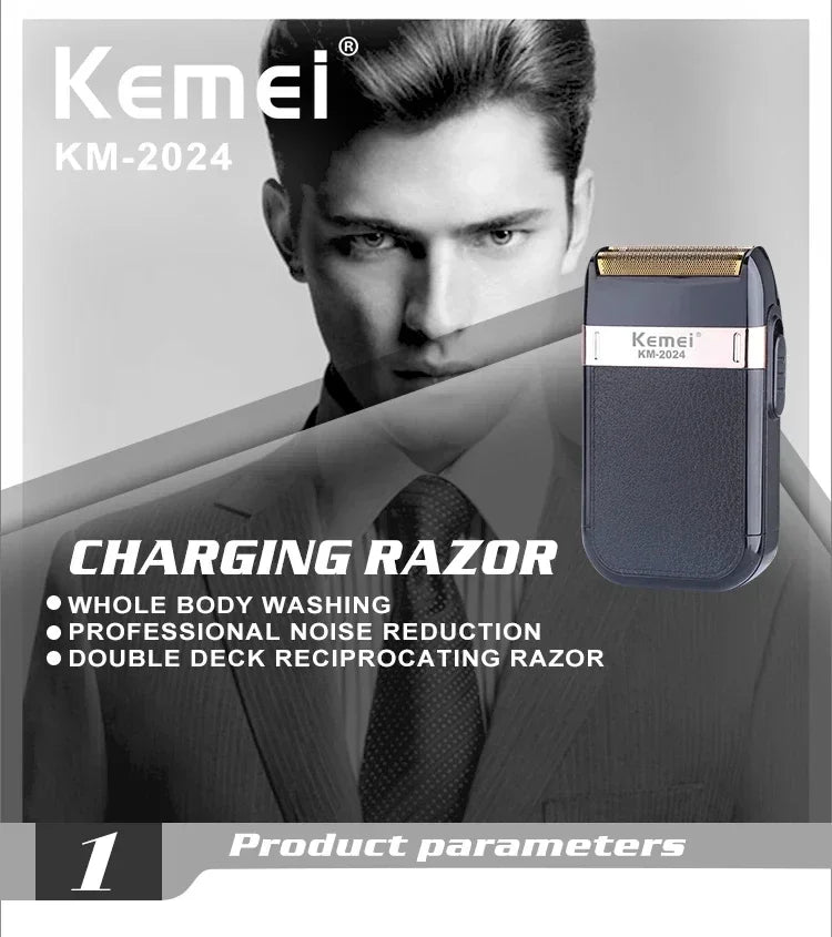 Kemei Hair Clipper Electric Hair Trimmer for Men Electric Shaver
