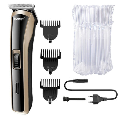 Kemei KM-418 Hair Clipper - Waterproof Rechargeable Hair Trimmer 60min 3W