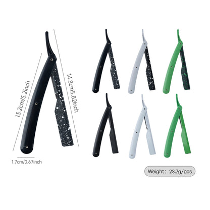 1Pc New Pro Slide Out Straight Razors Beard Shaving