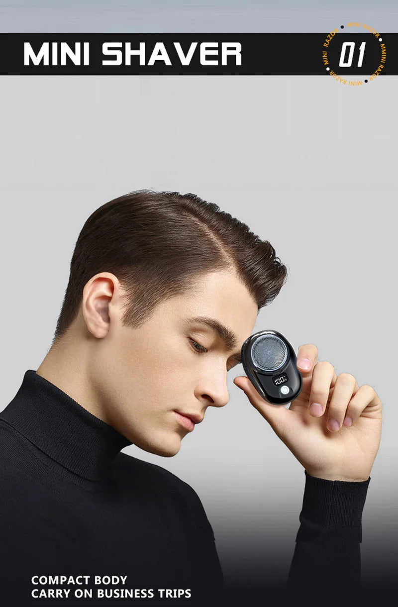 Electric Travel Shaver Portable Razor Man Wet And Dry Usb