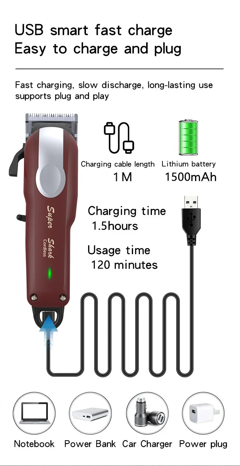 Magicful Professional Hair Clipper Beard Shaver Hair Cutting Machine