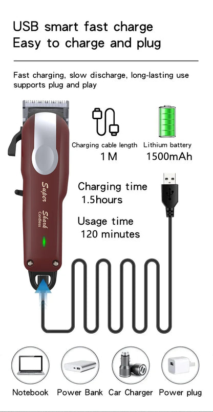 Magicful Professional Hair Clipper Beard Shaver Hair Cutting Machine