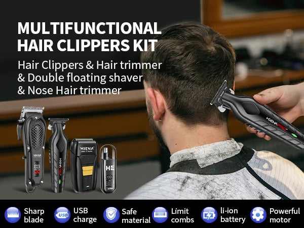 hiena Finish Machine Electric Professional Electric Hair Clippers