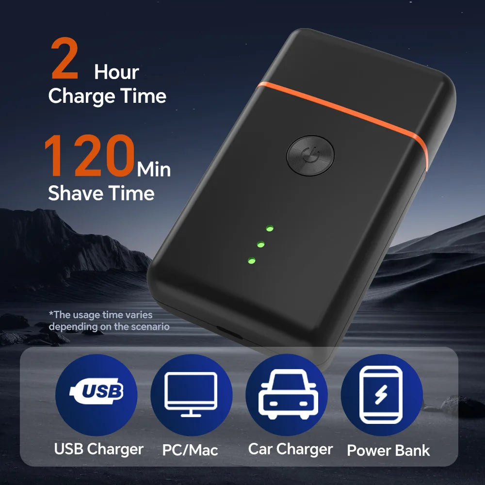 Electric Portable Waterproof Shaver USB Rechargeable Electric Shavers