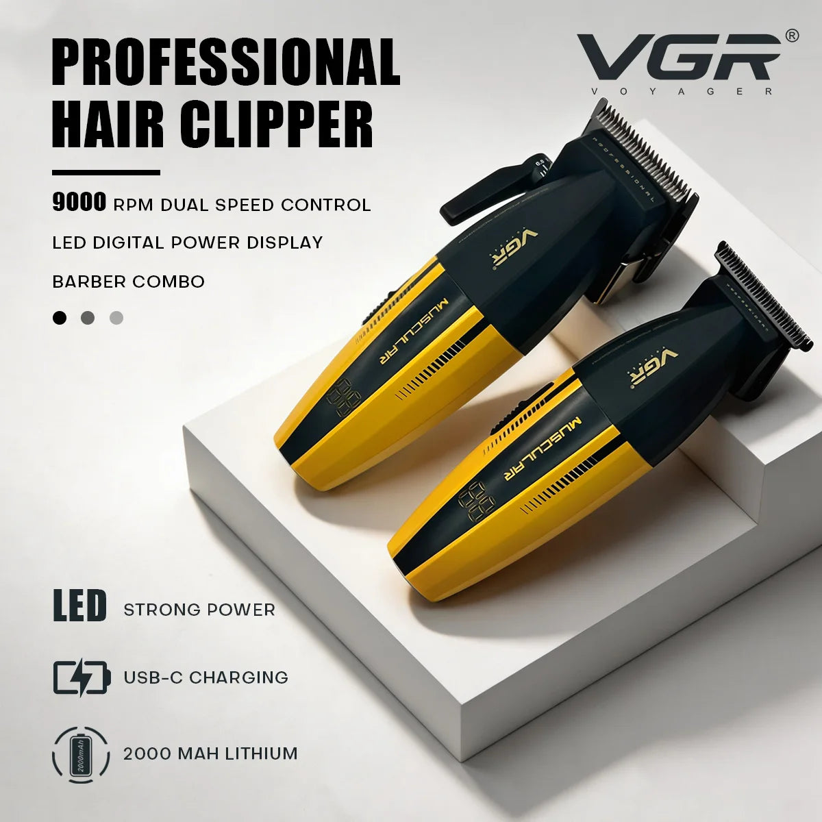 VGR Hair Trimmer Professional Hair Cutting Machine V-285