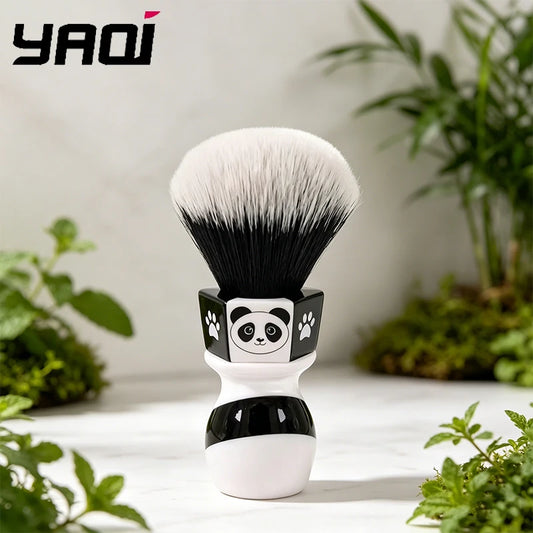 YAQI 24mm Panda Tuxedo Knot Men's Shaving Brush