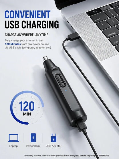 Newly Upgraded 2.0 Nose Hair Trimmer Electric Rechargeable