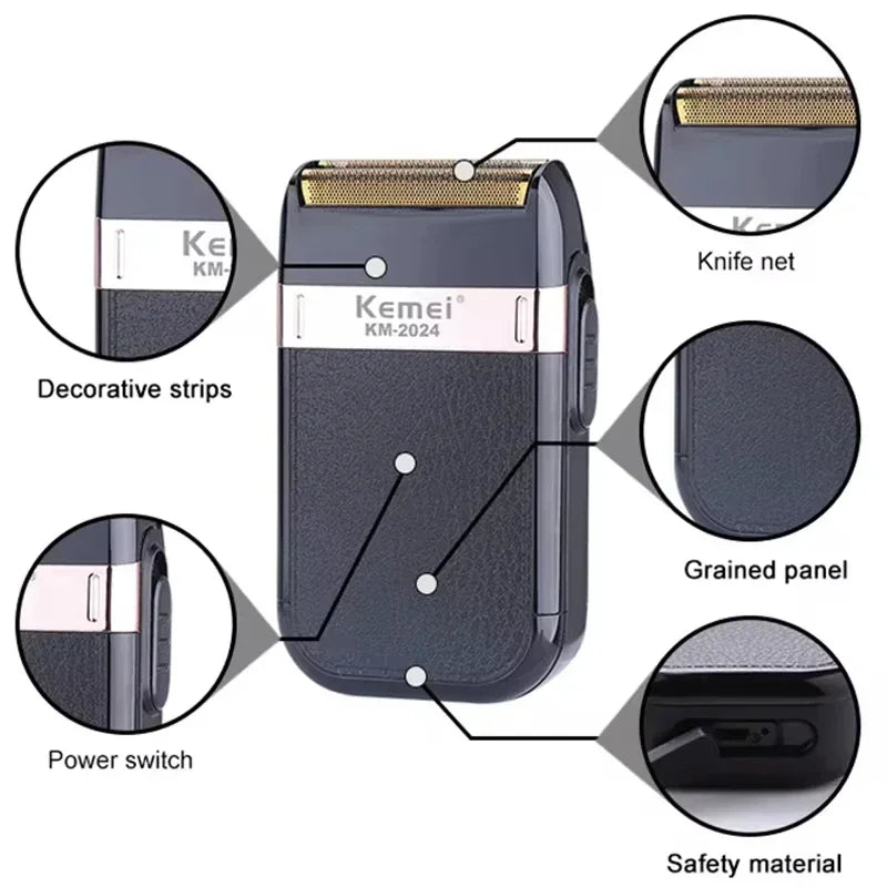 Kemei KM-2628 KM-678 KM-2024 USB Rechargeable Hair Clipper