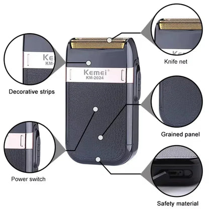 Kemei KM-2628 KM-678 KM-2024 USB Rechargeable Hair Clipper