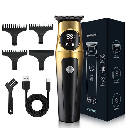 Professional Hair Clipper USB Rechargeable 1200mAh Lithium Battery