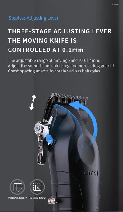 Kemei KM-2296 KM-2024 Hair Clipper Hair Trimmer Shaver KM-2299