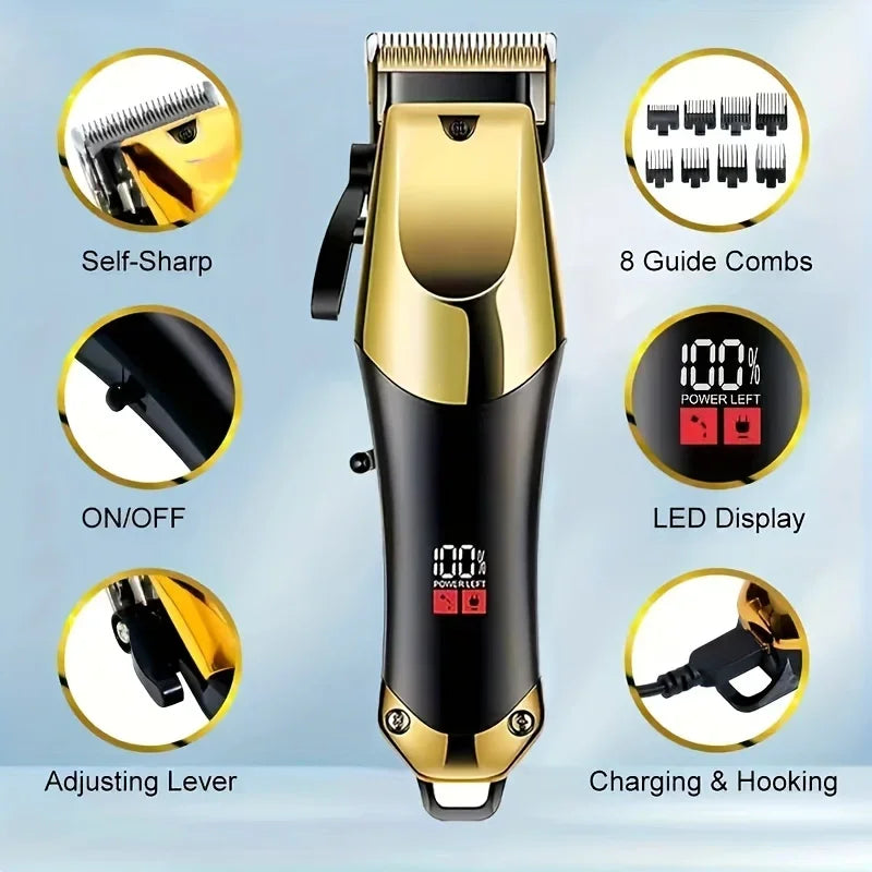 Wireless Hair Trimming for Men Hair Clippers Cordless Electric Shaver