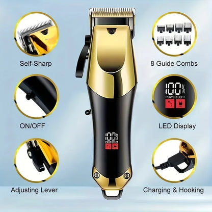 Wireless Hair Trimming for Men Hair Clippers Cordless Electric Shaver