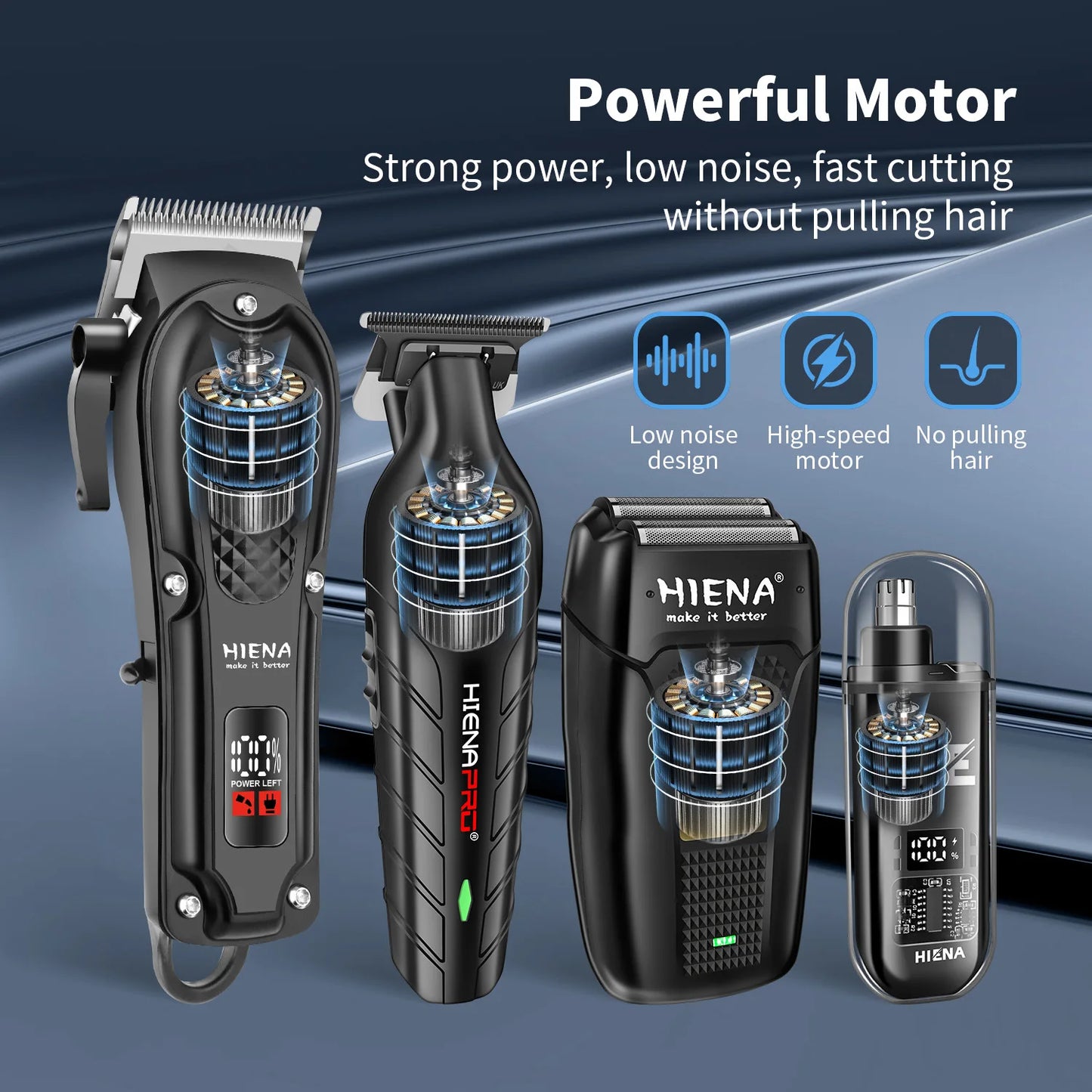 hiena Finish Machine Electric Professional Electric Hair Clippers