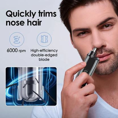 Electric Nose Hair Trimmer Clipper Rechargeable Multi-kinetic Shaving