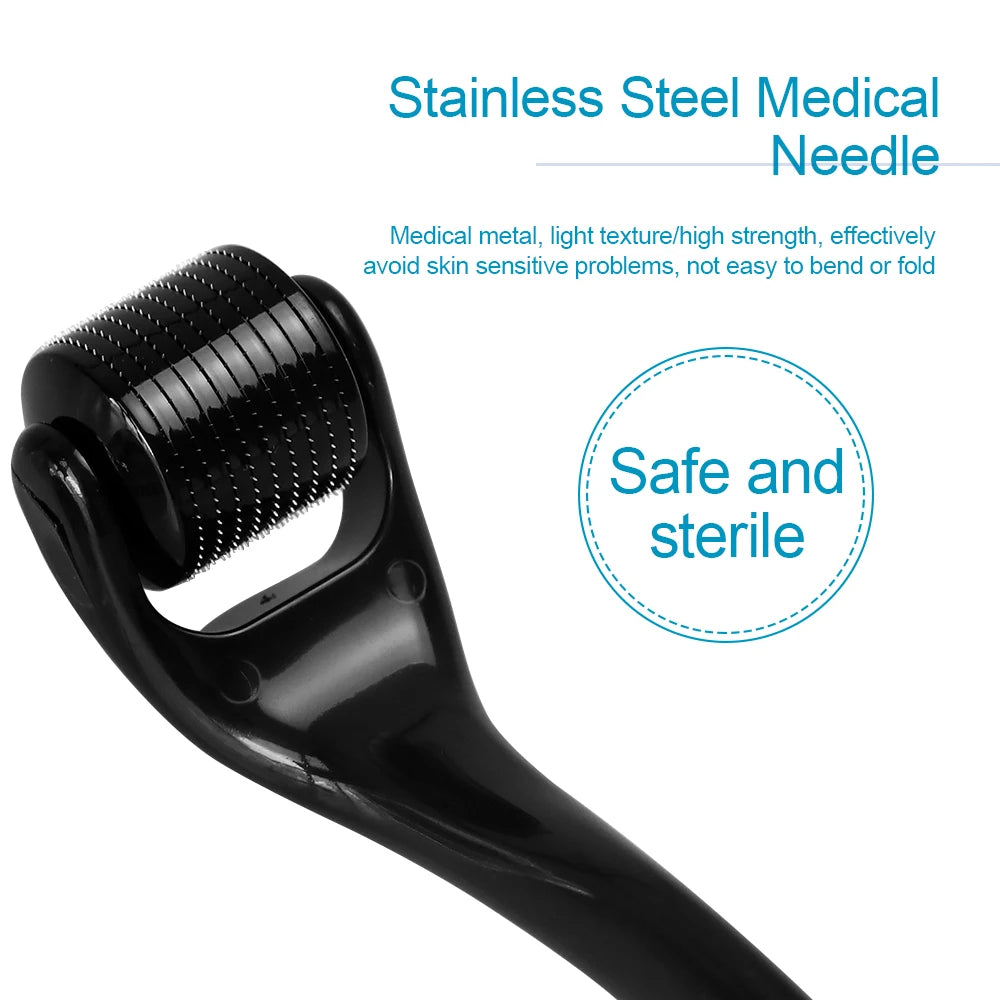Professional Titanium Derma Roller for Facial Body Hair Growth