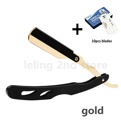 Professional Manual Shaver Straight Edge Stainless Steel