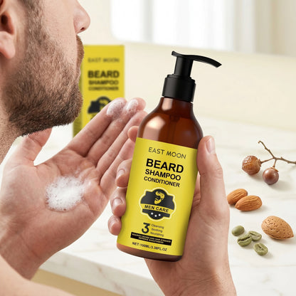 East Moon Men Beard Shampoo Deep Cleaning Moisturizes
