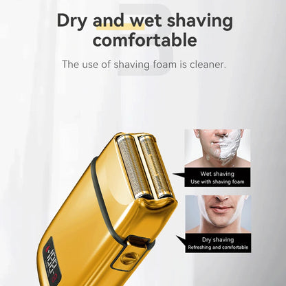 Kemei All Metal Barber Hair Electric Shaver Beard Razor